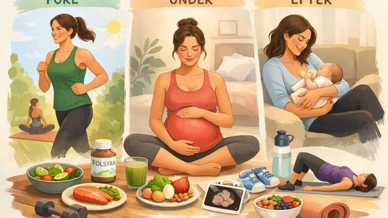 Före, under och efter graviditet: träning, kost och amning. Ökad blodvolym gravid är viktig för barnets utveckling.