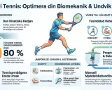 Illustration visar tennisspelare, skadeförebyggande tips och rehabilitering. Tennisarmbåge kan leda till sjukskrivning, men rätt grepp och utrustning hjälper.